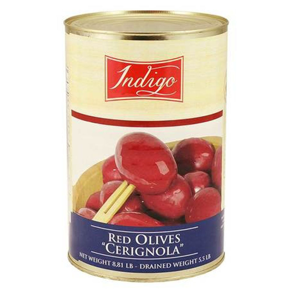 Indigo Cerignola Whole Red Olives (5.5 LB)