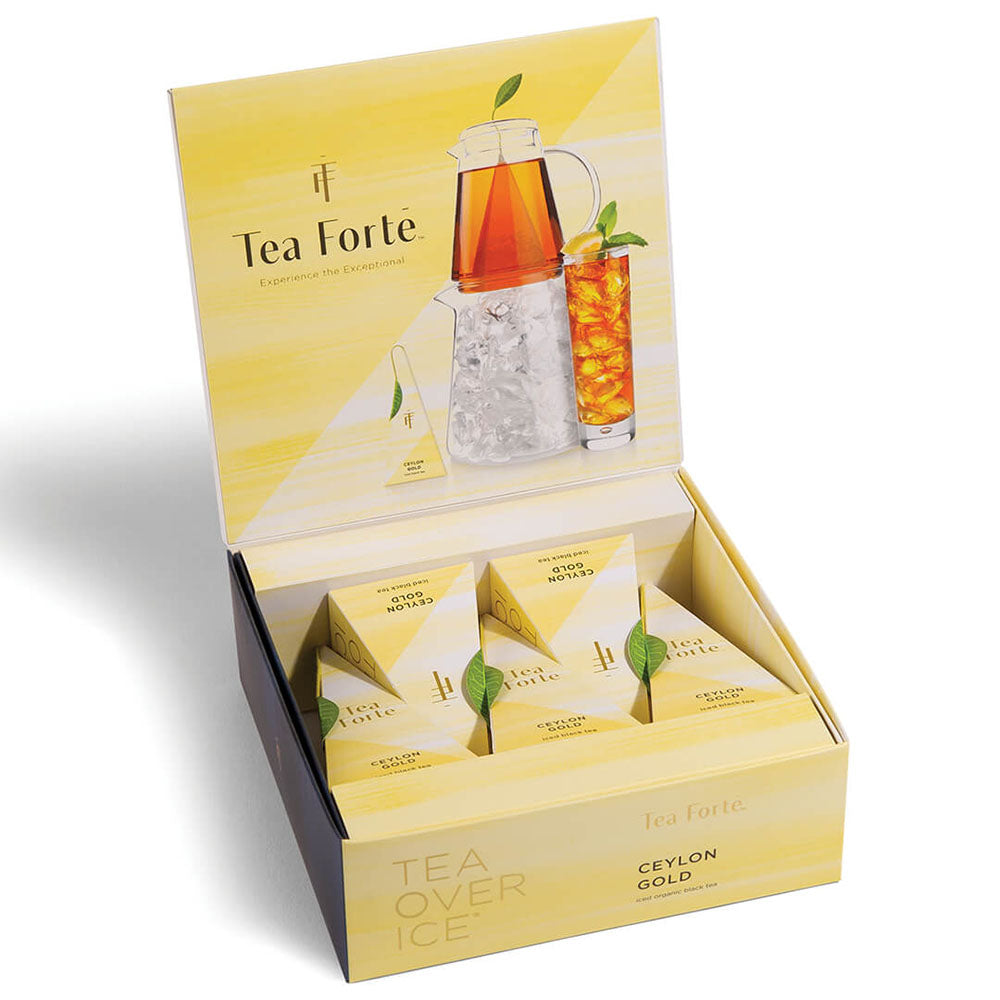 TEA FORTE Ceylon Gold Iced Tea - Premium Black Tea Pitcher Pack (5 Count)