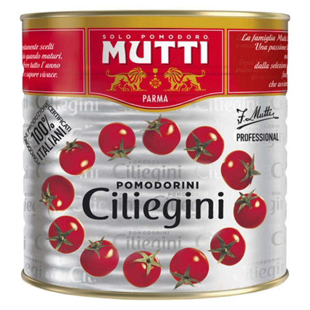 MUTTI Cherry Tomatoes Ciliegini – Whole Italian Tomatoes in Juice (Food Service Bulk 6.61 lb / 3 kg)