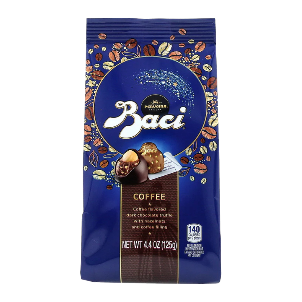 Perugina Baci Coffee Truffles – Italian Chocolate Hazelnut Bag (4.4 oz)