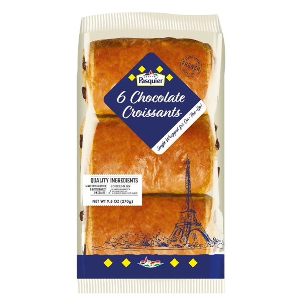Pasquier Chocolate Brioche Croissant - French Pastry (9.5 oz)