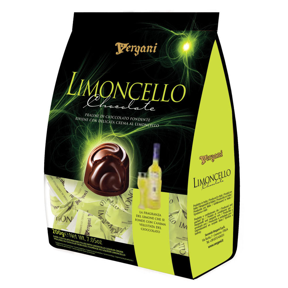 Vergani Limoncello Chocolate Candies – 7.05 oz (200g) Bag
