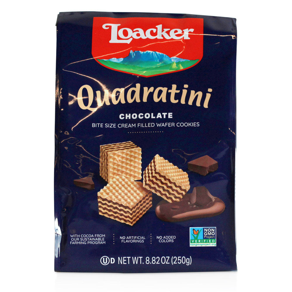 Loacker Chocolate Wafer Cookies - Italian Cream Filled Wafers (8.82 oz)