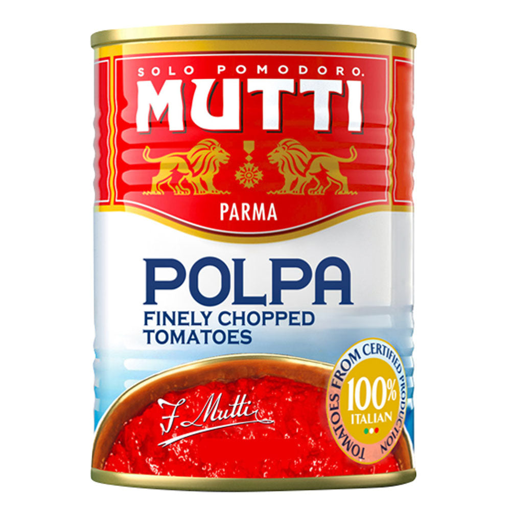 MUTTI Chopped Tomatoes (Polpa) – Fresh Italian Tomato Pulp 28 oz