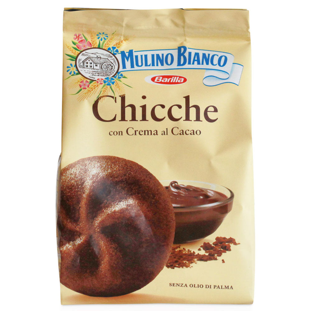 MULINO BIANCO Chicche Cacao Cookies – Crunchy Italian Chocolate Biscuits (7.05 oz)