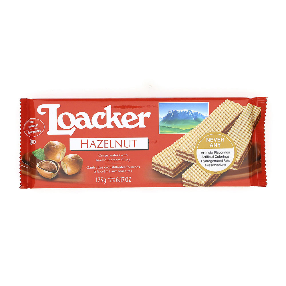 Loacker Classic Hazelnut Wafer Cookies - Italian Napolitaner Wafers (6.17 oz / 175g)