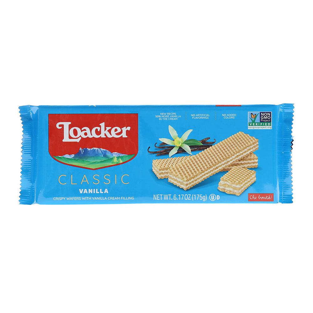 Loacker Classic Vanilla Wafer Cookies - Italian Wafers (6.17 oz / 175g)