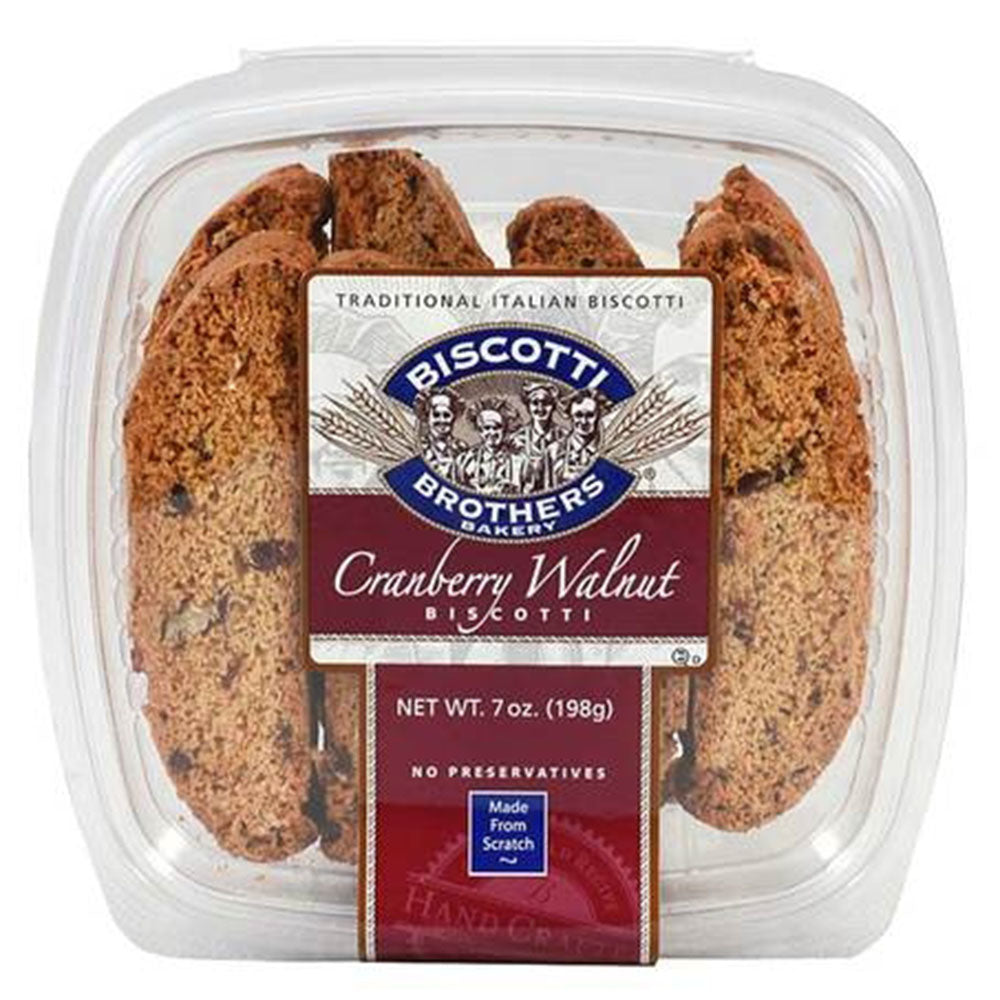 Biscotti Brothers Cranberry Walnut Biscotti – Traditional Italian Cookie, 7 oz