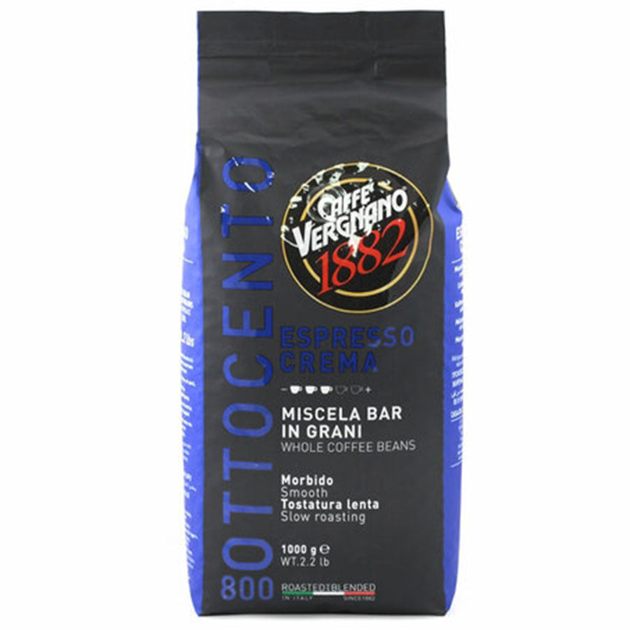 Caffè Vergnano Crema 800 Espresso Beans – Smooth Italian Roast 2.2 lb