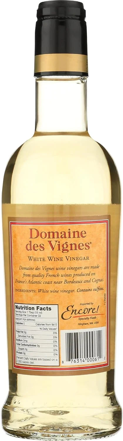 Domaine Des Vignes White Wine Vinegar – 16.9 fl oz (500ml)