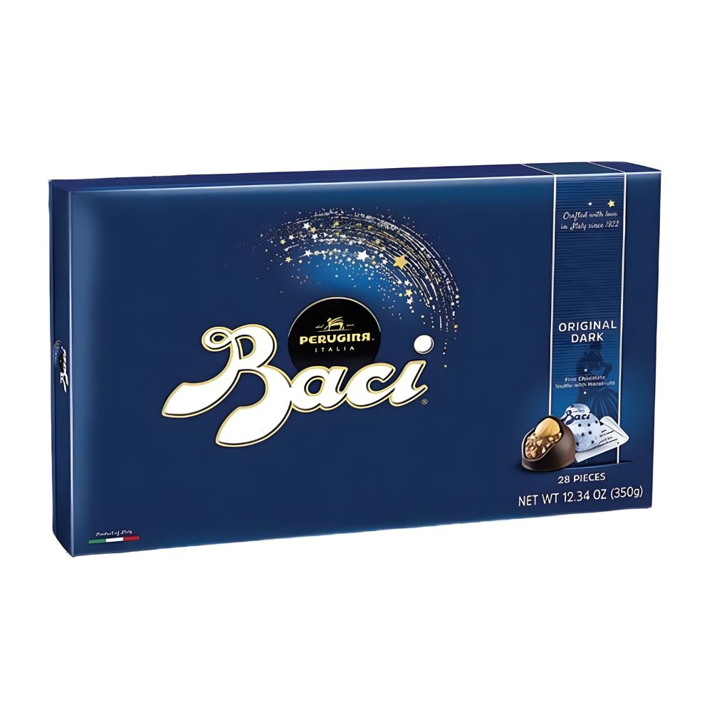 Perugina Baci Dark Chocolate Truffles – Classic Italian Gift Box (12.34 oz)