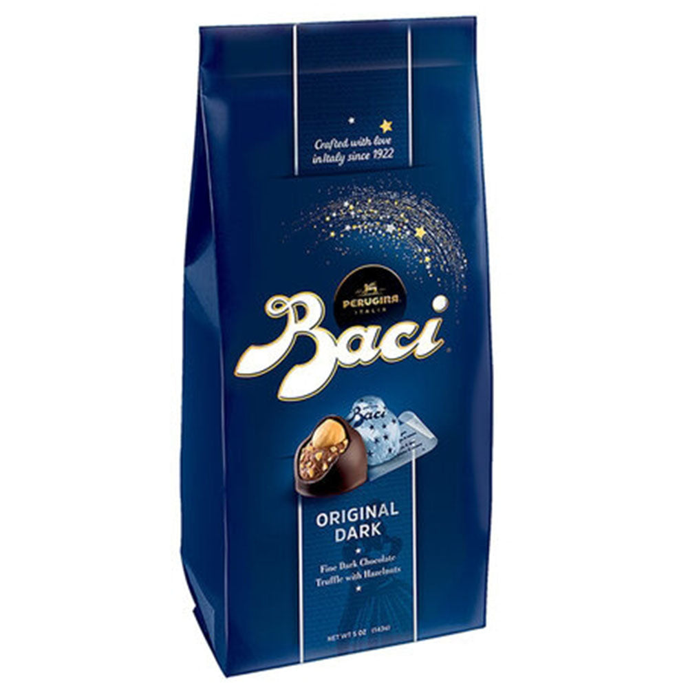 Perugina Baci Dark Chocolate Truffles – Classic Italian Bag (4.4 oz)