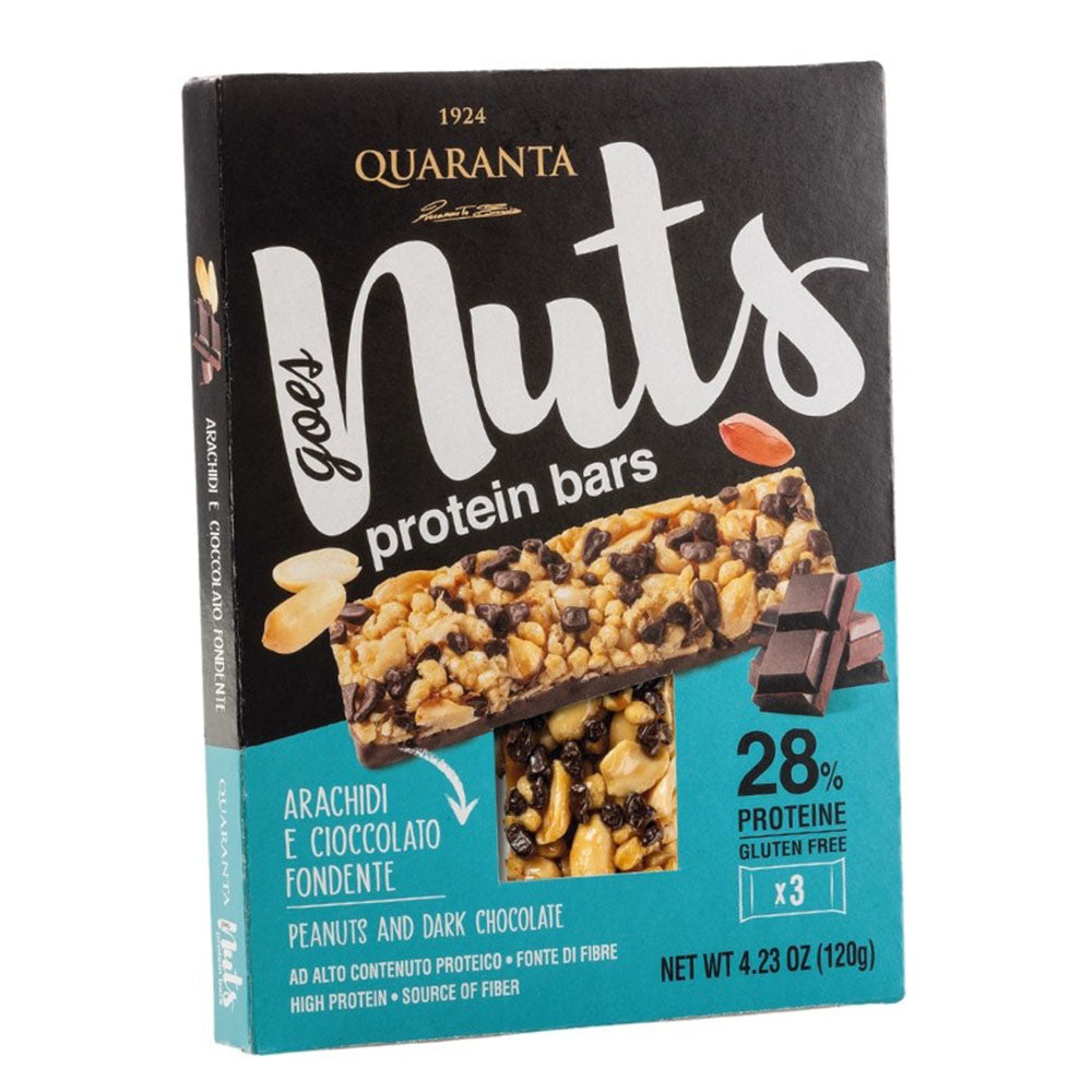 Quaranta Dark Chocolate Peanuts Protein Bar (4.23 oz)