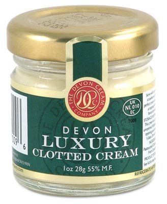 Devon Luxury Clotted Cream – 1 oz Jars – 6 Pack
