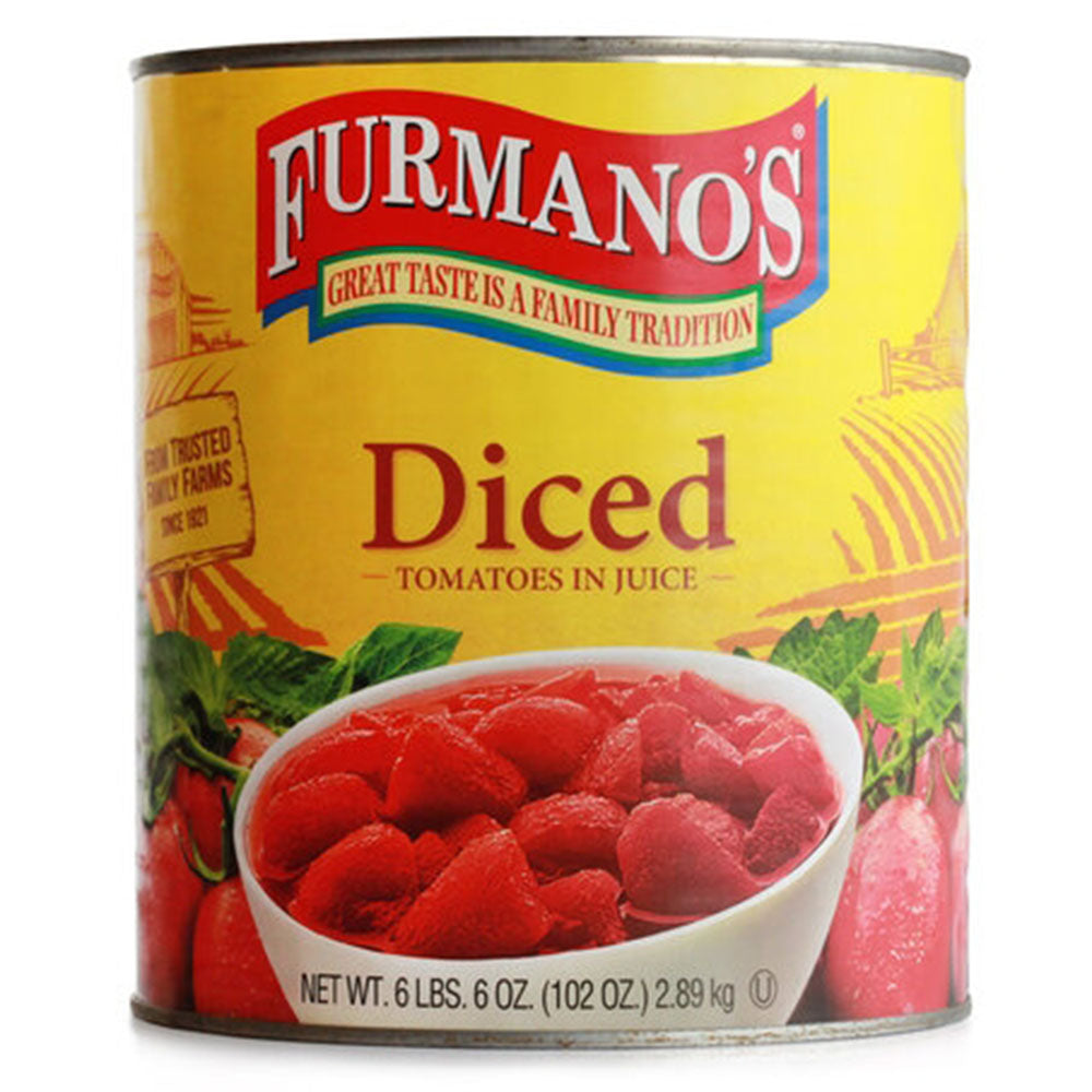 Furmano's Diced Tomatoes in Juice - #10 Can (6.38 LB Est.)