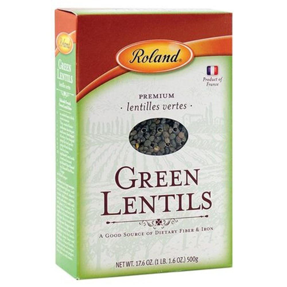 Roland Dry French Green Lentils - 17.6 oz Bag