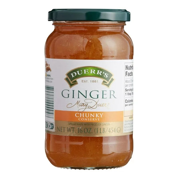 Duerr’s Chunky Ginger Preserves – 16 oz (454 g)