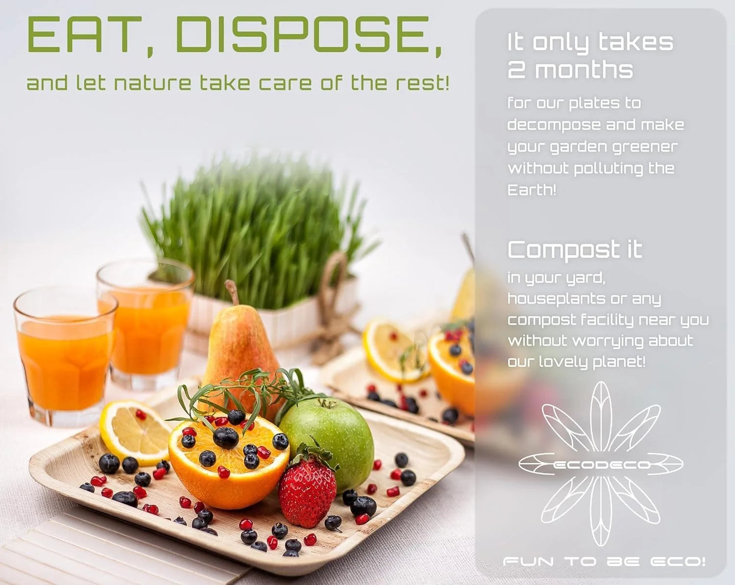 4-Inch Palm Leaf Round Bowls – 100-Pack Mini Eco-Friendly Disposable Party Bowls
