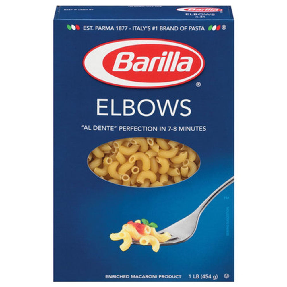 Barilla Elbow Pasta - 1 LB Box (16 OZ) - Macaroni & Cheese Favorite