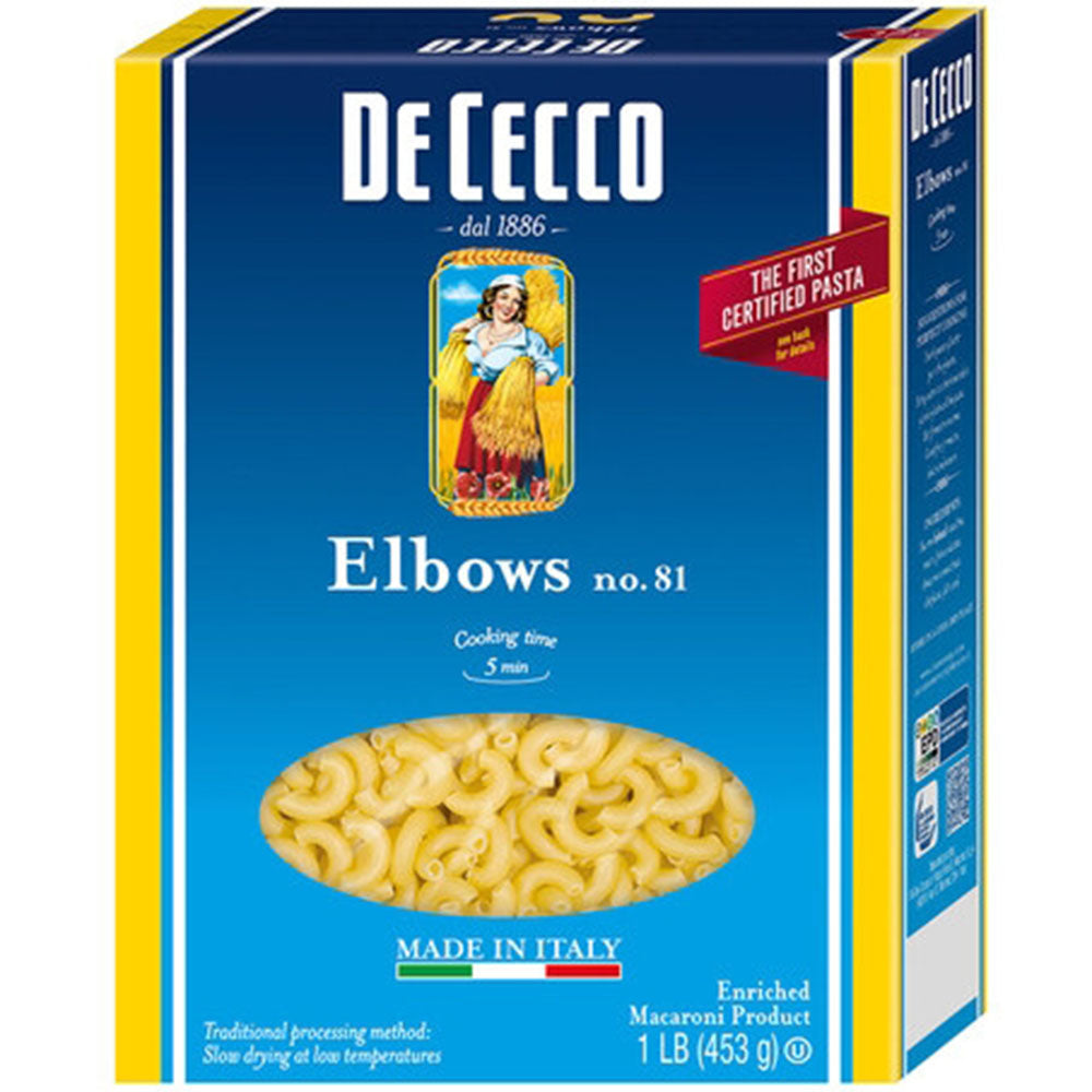 De Cecco Elbow Pasta No. 81 (1.0 LB)
