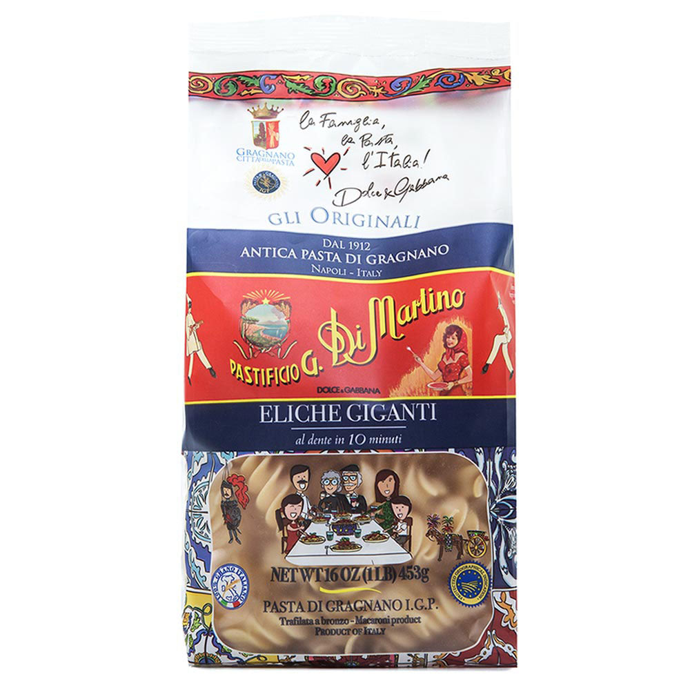 Di Martino Eliche Giganti Pasta - Authentic Italian Giant Spirals (16 oz / 1 lb)