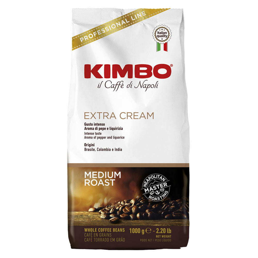 Kimbo Extra Cream Espresso Coffee Beans – Medium Roast, 2.2 lb Bag