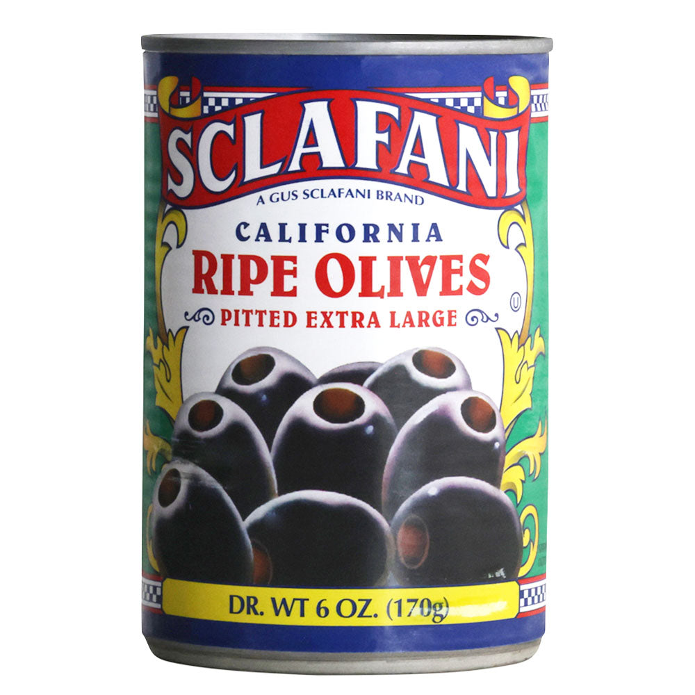 Sclafani Extra Large Ripe Pitted Olives - 7 oz Can