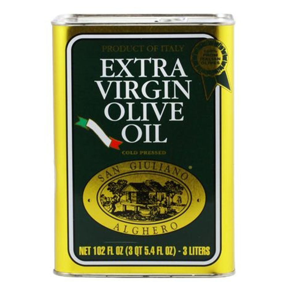 San Giuliano Extra Virgin Olive Oil – Cold Pressed, 3L Tin (102 fl oz)