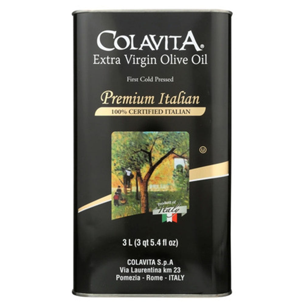 Colavita Premium Italian Extra Virgin Olive Oil - 100% Italian (3 LT Tin)