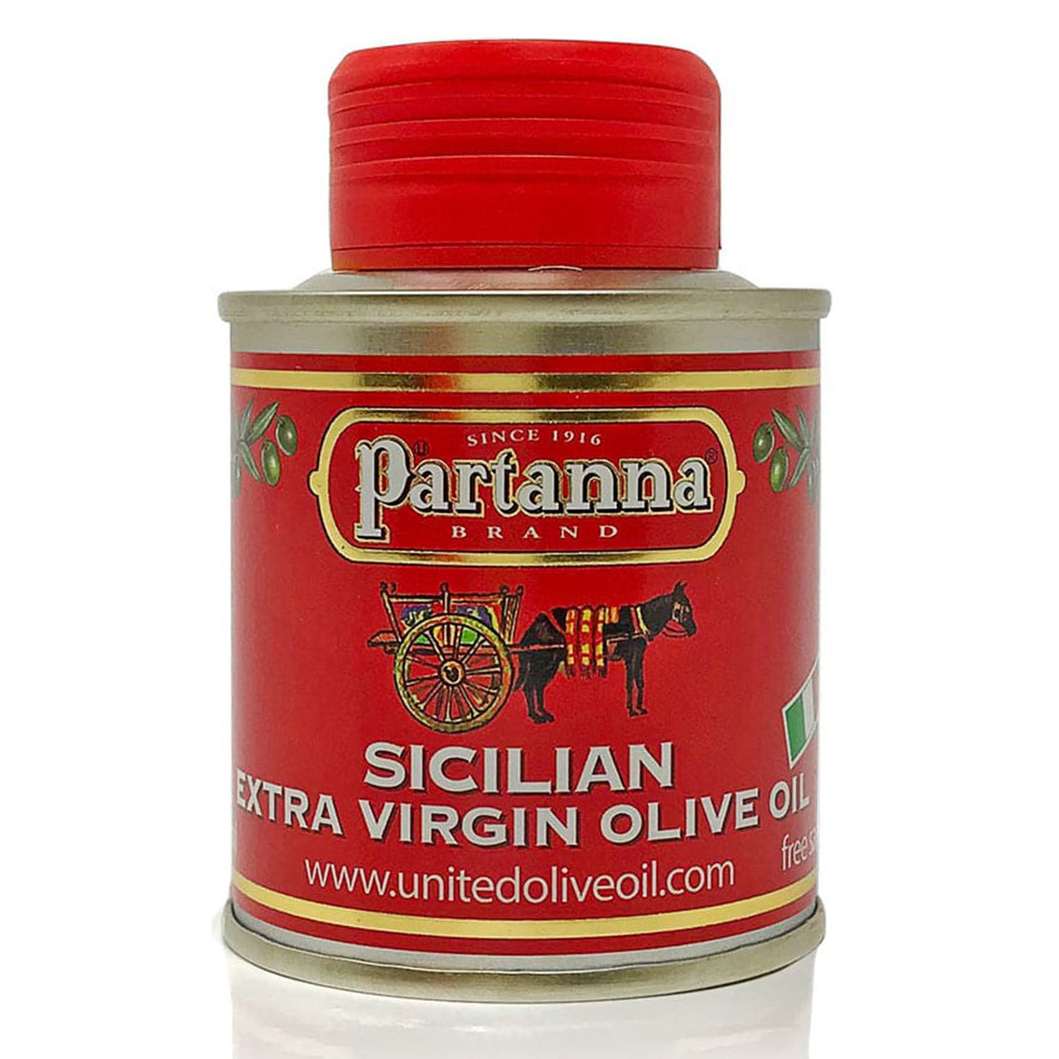 Partanna Extra Virgin Olive Oil Mini Tin 3.4 oz