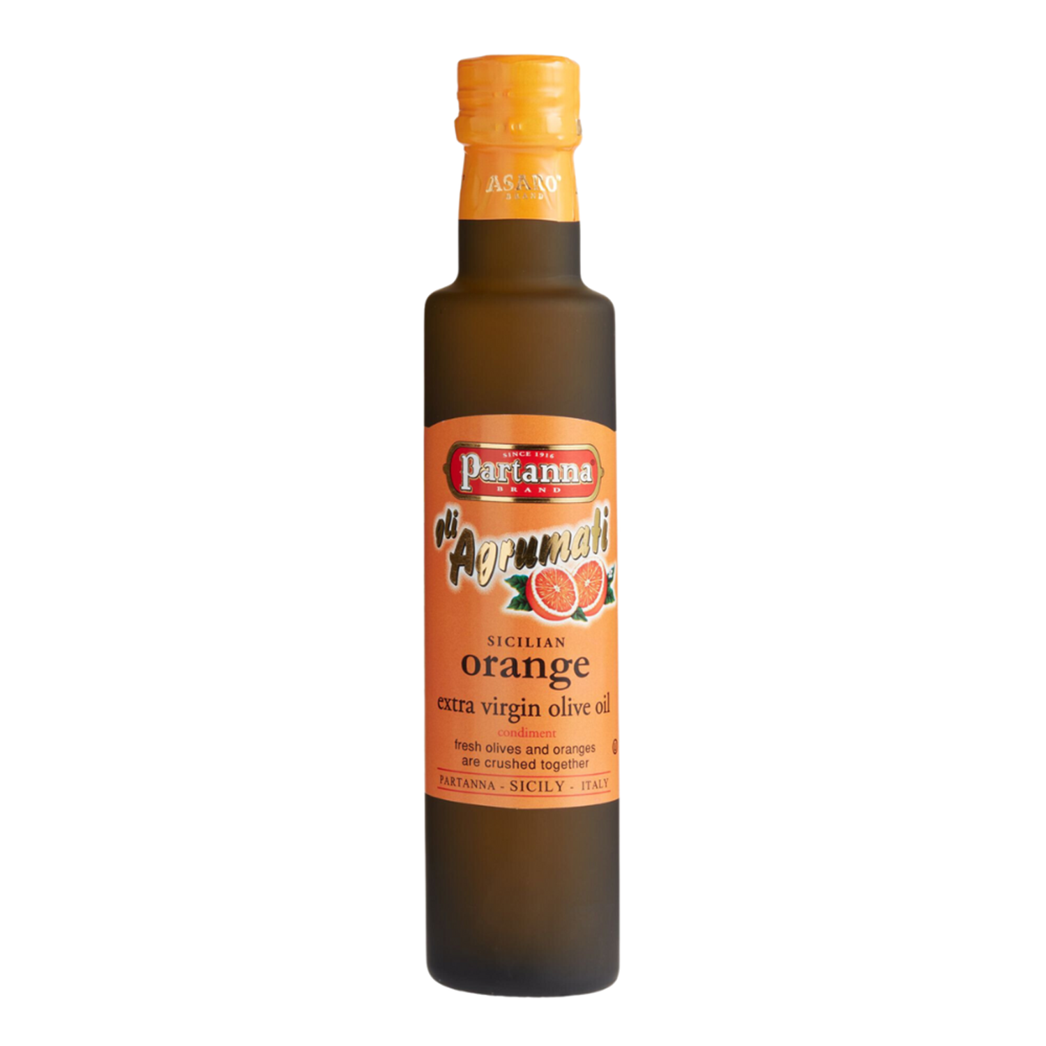 Partanna Extra Virgin Olive Oil with Orange 8.5 oz