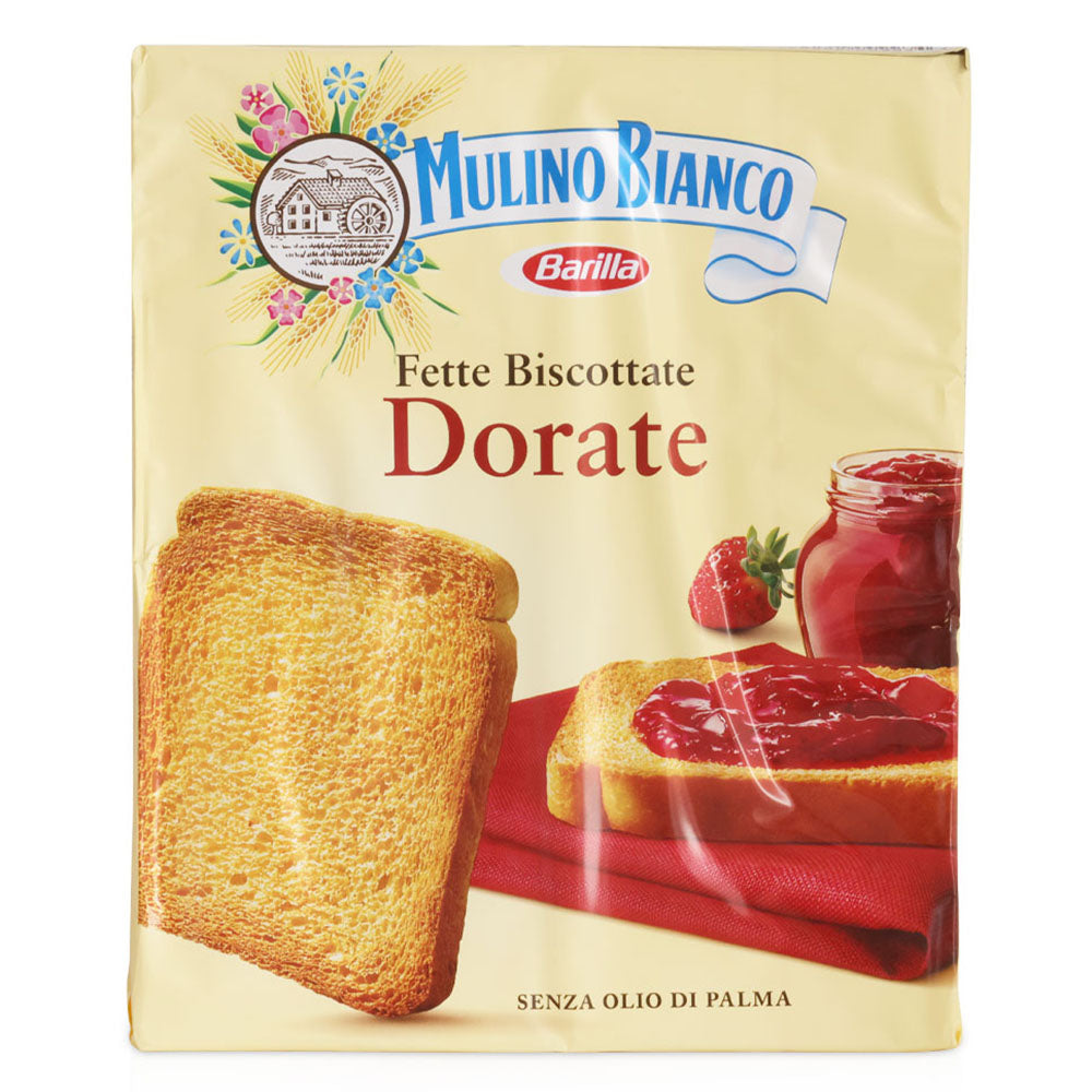 Mulino Bianco Fette Dorate – Italian Golden Toasted Rusks (11.11 oz)