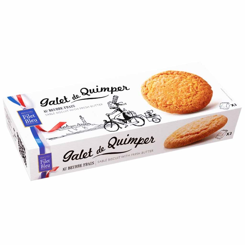 Filet Bleu Palets Bretons – Galet de Quimper French Butter Biscuits 4.4 oz
