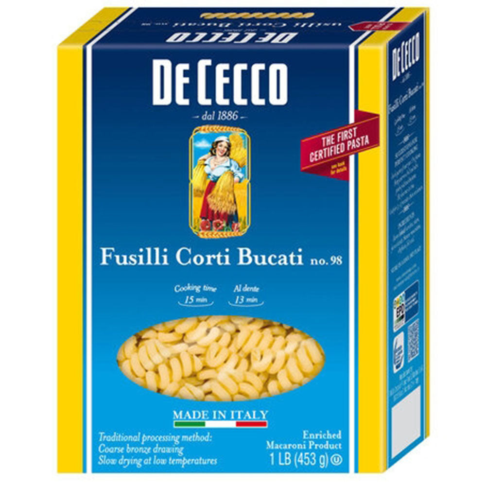 De Cecco Fusilli Bucati Pasta No. 98 (1.0 LB)