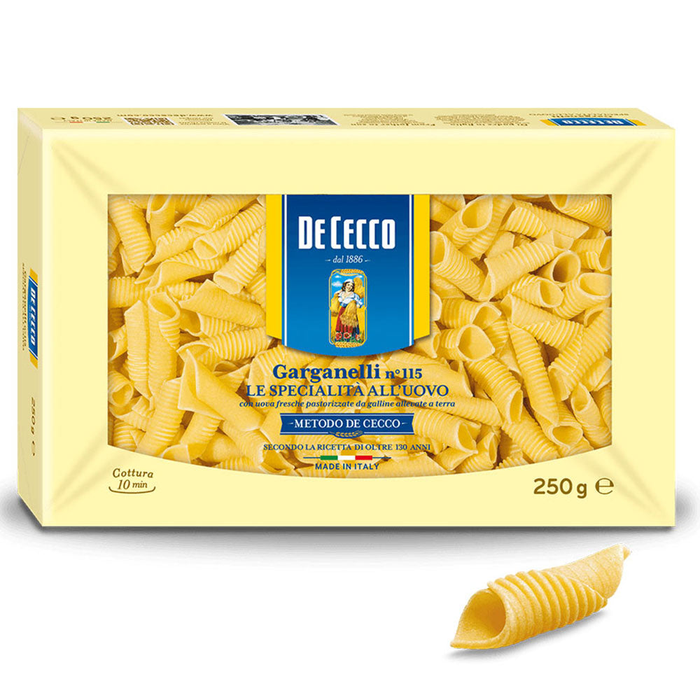 De Cecco Garganelli Egg Pasta No. 106 (8.8 oz)