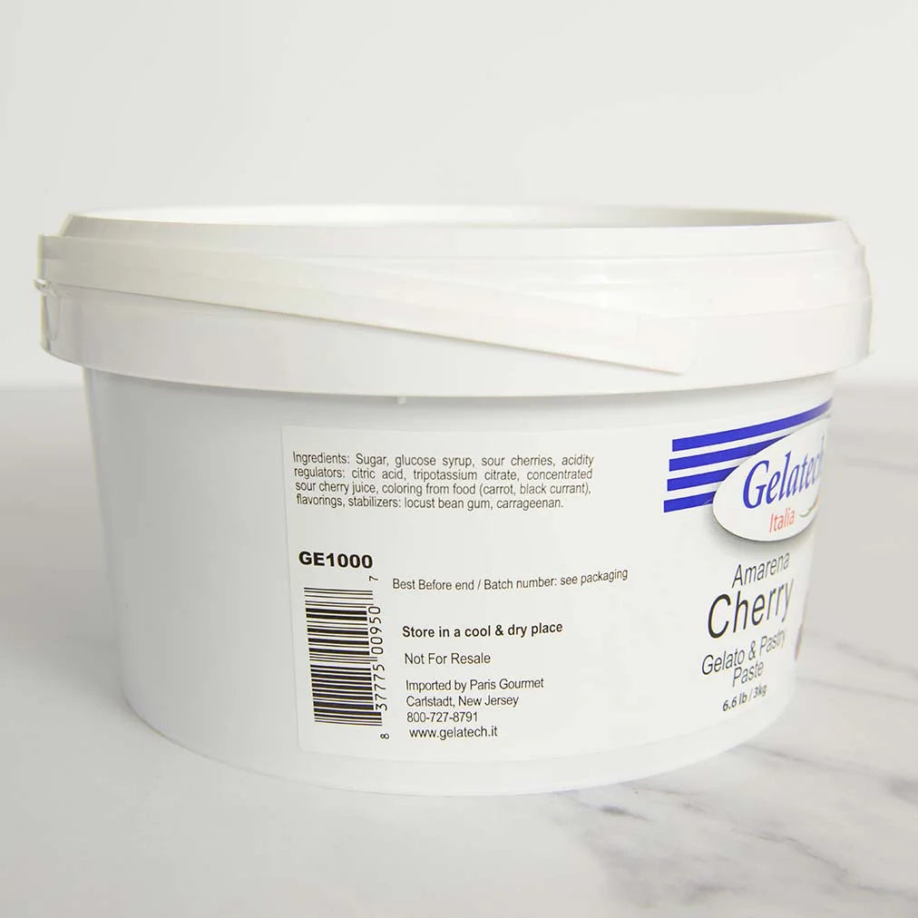 Gelatech Amarena Cherry Gelato & Pastry Paste – 6.6 lb Tub