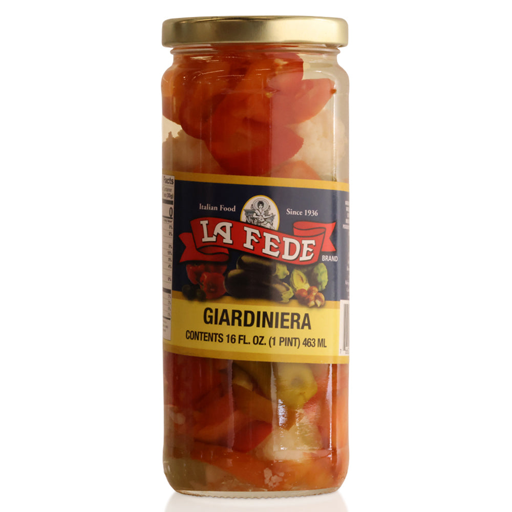 LA FEDE Giardiniera - Classic Italian Mixed Pickles (16 oz)