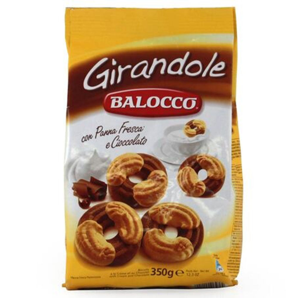 Balocco Girandole Swirl Biscuits with Cocoa – 12.3 oz Bag