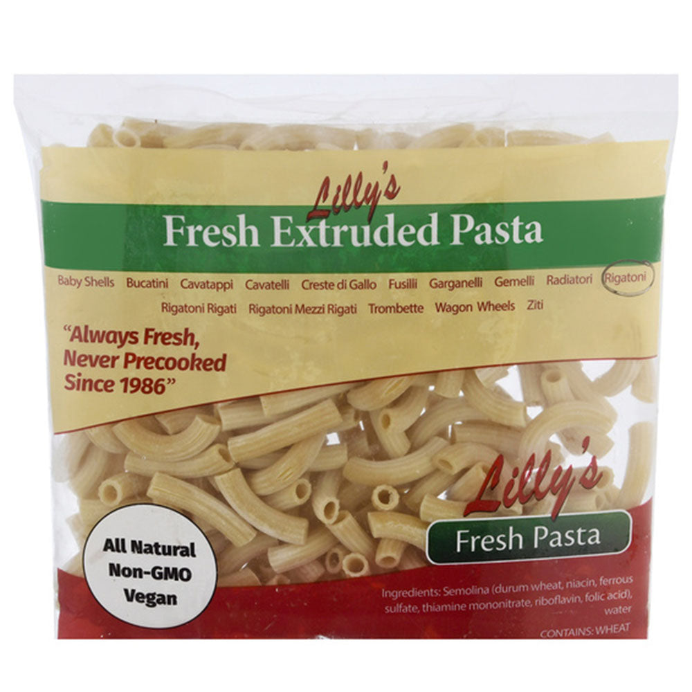Lilly's Fresh-Frozen Gluten Free Rigatoni Pasta - 1 LB Bag