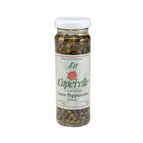 La Caperelle Green Peppercorns in Brine – 3.5 oz (100g)