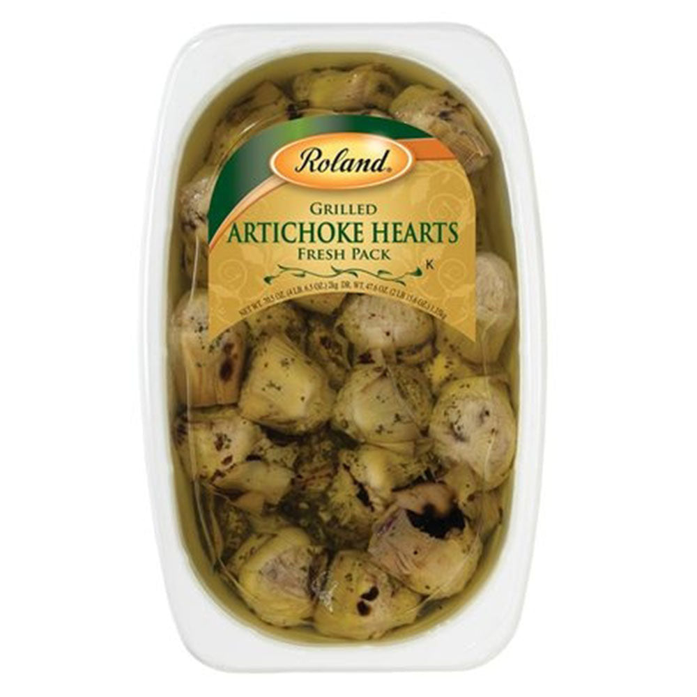 Roland Grilled Marinated Artichoke Hearts - 67 oz (4.19 LB) Tray
