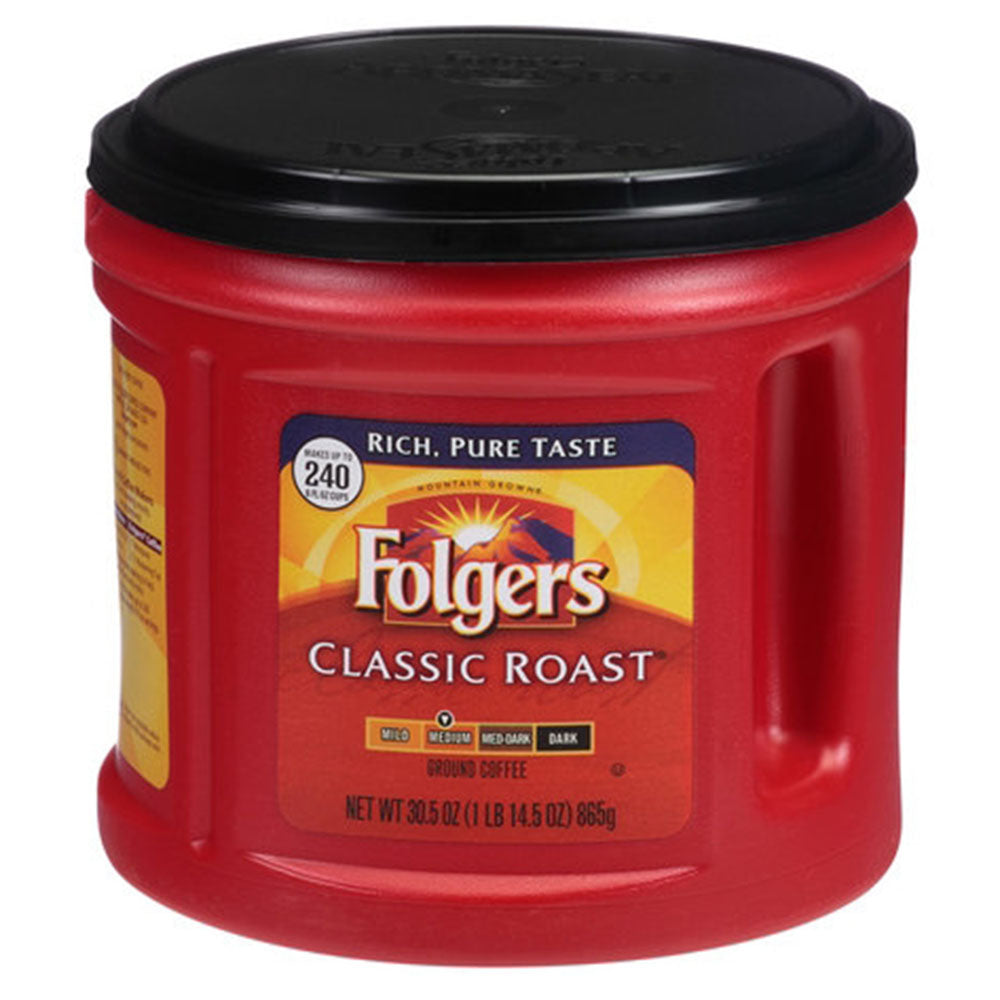 Folgers Classic Roast Ground Coffee - 25.9 oz Can (1.62 LB)