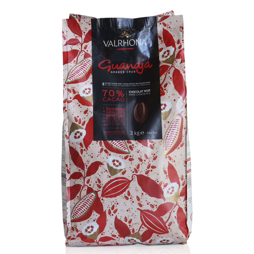 Valrhona Guanaja 70% Dark Chocolate Feves – Premium Baking Chocolate (6.61 LB Bag)