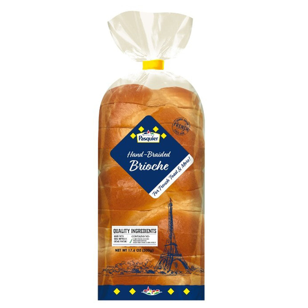 Pasquier Hand Braided Sliced Brioche Loaf - 1.1 LB (17.6 oz)