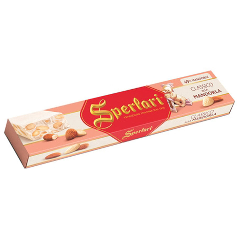 Sperlari Hard Torrone Nougat Bar with Almonds (5.29 oz)