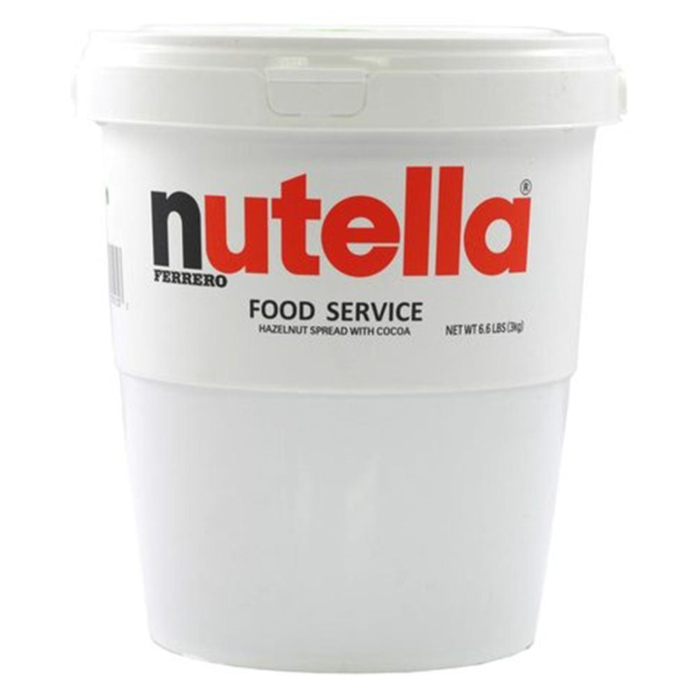 Nutella Hazelnut Chocolate Spread – 6.6 LB Bulk Food Service Tub