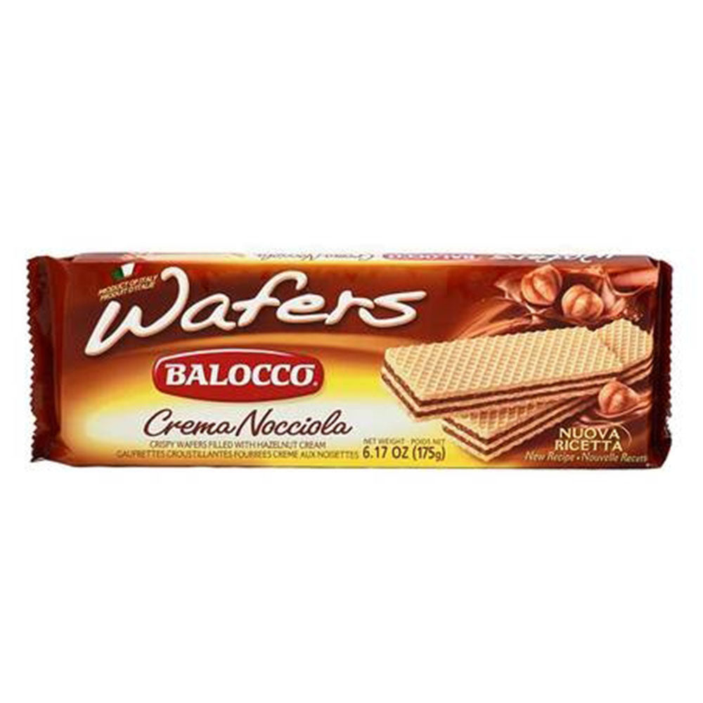 Balocco Hazelnut Wafer Cookies – 6.17 oz Bag