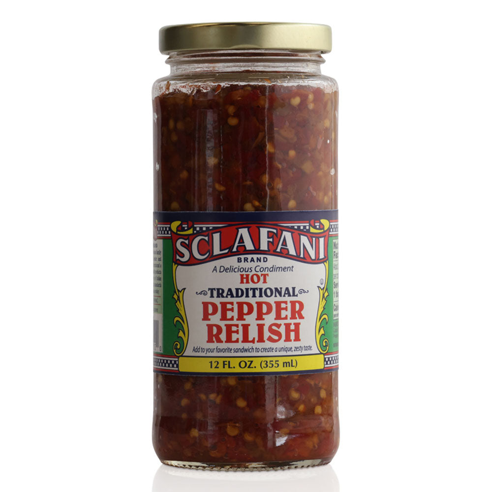 Sclafani Hot Pepper Relish - 12 oz Jar