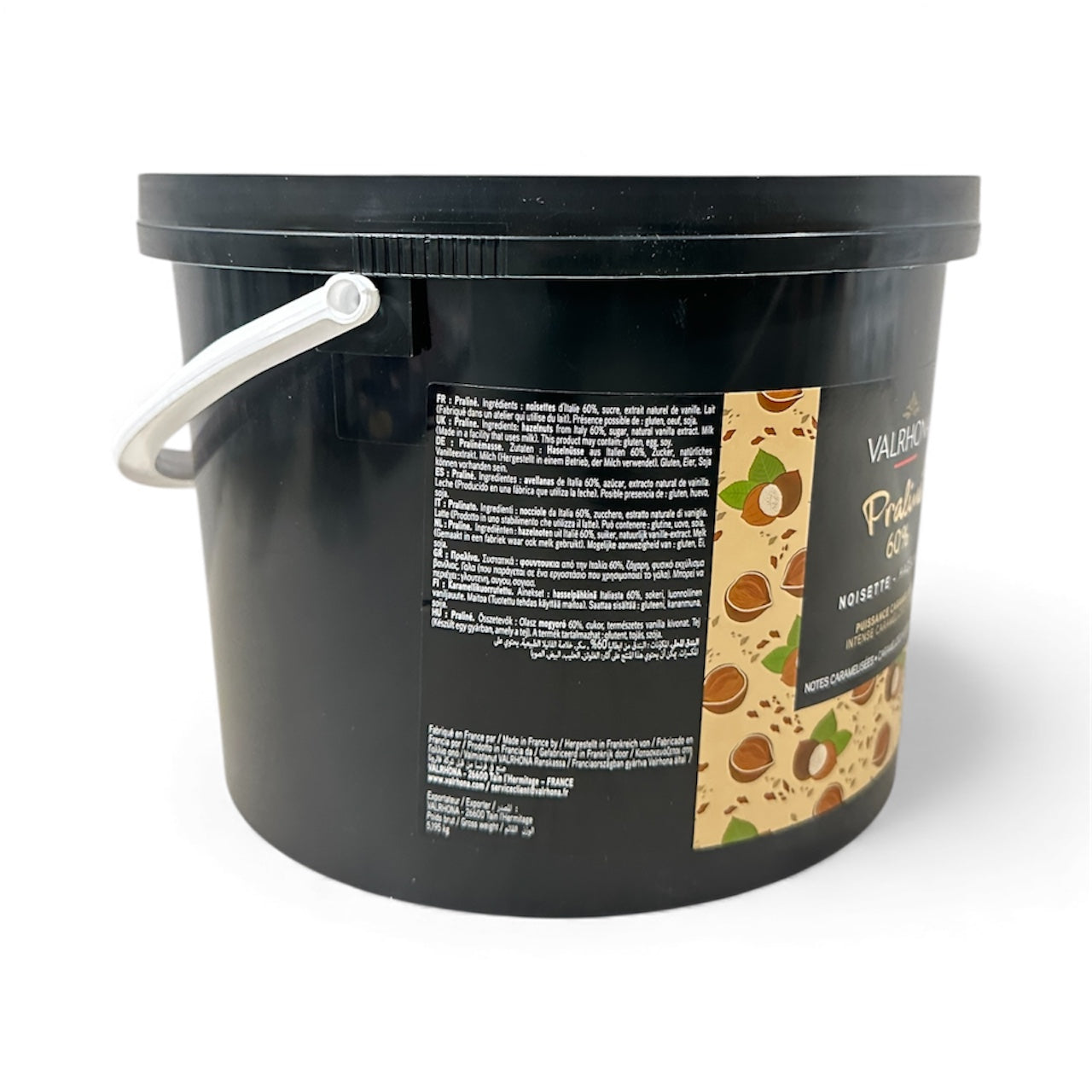 Valrhona Hazelnut Praline Paste 60% – Professional Bulk Pail (11.02 LB)