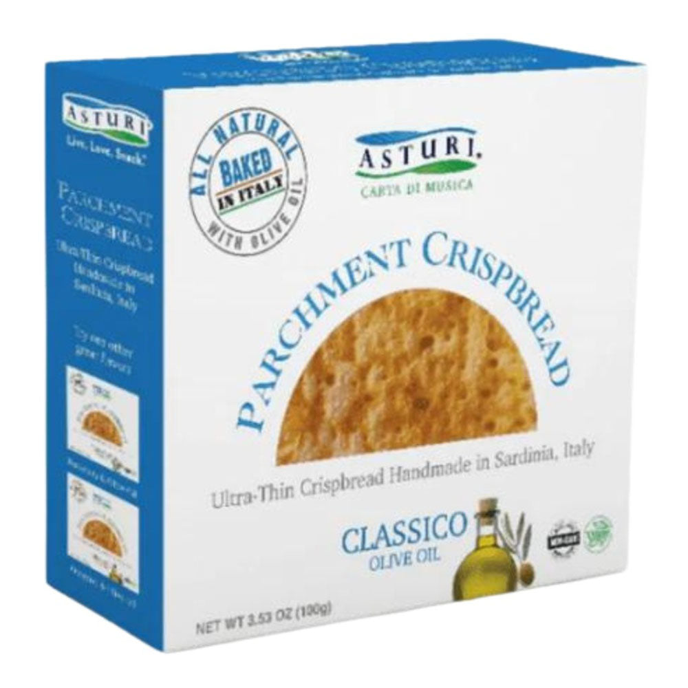Asturi Italian Classico Olive Oil Parchment Crispbread – 3.53 oz